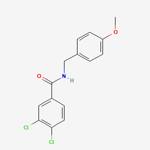 molecular formula C15H13Cl2NO2 B5821466 3,4-dichloro-N-[(4-methoxyphenyl)methyl]benzamide 