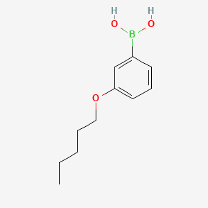 molecular formula C11H17BO3 B582155 (3-(Pentyloxy)phenyl)boronic acid CAS No. 1296671-86-7