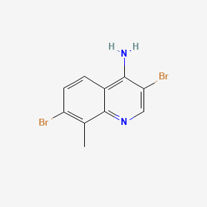 3,7-Dibromo-8-methylquinolin-4-amine