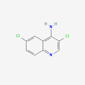 molecular formula C9H6Cl2N2 B582181 3,6-Dichloroquinolin-4-amine CAS No. 1211799-80-2