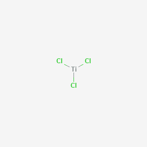 molecular formula TiCl3<br>Cl3Ti B058219 Titanium trichloride CAS No. 7705-07-9