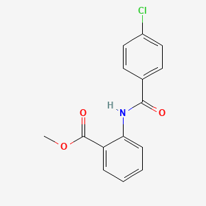 molecular formula C15H12ClNO3 B5822087 Methyl 2-(4-chlorobenzamido)benzoate 