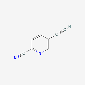 molecular formula C8H4N2 B582210 5-Ethynylpyridine-2-carbonitrile CAS No. 1211584-19-8