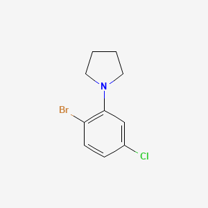 1-(2-Bromo-5-chlorophenyl)pyrrolidine