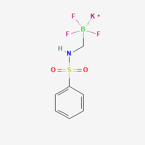 molecular formula C7H8BF3KNO2S B582213 Potassium (phenylsulfonamido)methyltrifluoroborate CAS No. 1286686-22-3