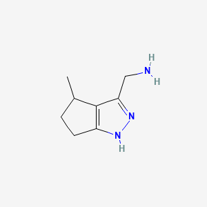 (4-Methyl-1,4,5,6-tetrahydrocyclopenta[C]pyrazol-3-YL)methanamine