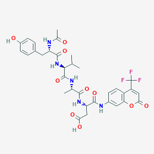 molecular formula C33H36F3N5O10 B058222 Ac-YVAD-AFC CAS No. 219137-85-6