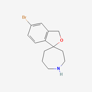 molecular formula C13H16BrNO B582223 5'-Bromo-3'H-spiro[azepane-4,1'-isobenzofuran] CAS No. 1258430-92-0
