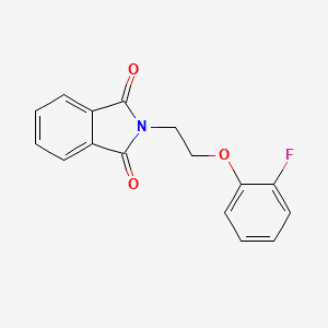 molecular formula C16H12FNO3 B5822247 2-[2-(2-Fluorophenoxy)ethyl]isoindole-1,3-dione 