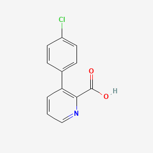 molecular formula C12H8ClNO2 B582226 3-(4-Chlorophenyl)picolinic acid CAS No. 1226215-87-7