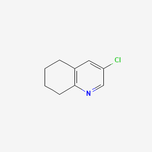 molecular formula C9H10ClN B582228 3-Chloro-5,6,7,8-tetrahydroquinoline CAS No. 1356542-52-3