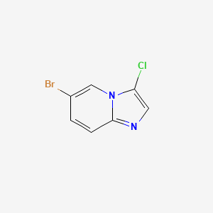 molecular formula C7H4BrClN2 B582230 6-Bromo-3-chloroimidazo[1,2-a]pyridine CAS No. 1296224-01-5
