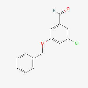 molecular formula C14H11ClO2 B582233 3-(Benzyloxy)-5-chlorobenzaldehyde CAS No. 1228956-94-2