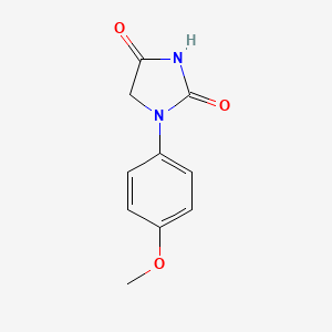 molecular formula C10H10N2O3 B5822339 1-(4-Methoxyphenyl)hydantoin 