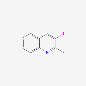 molecular formula C10H8IN B582235 3-Iodo-2-methylquinoline CAS No. 1207875-09-9