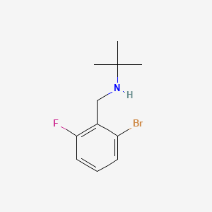 molecular formula C11H15BrFN B582237 N-t-Butyl 2-bromo-6-fluorobenzylamine CAS No. 1355247-73-2