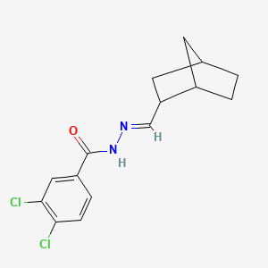 molecular formula C15H16Cl2N2O B5822397 N'-[(E)-bicyclo[2.2.1]hept-2-ylmethylidene]-3,4-dichlorobenzohydrazide 