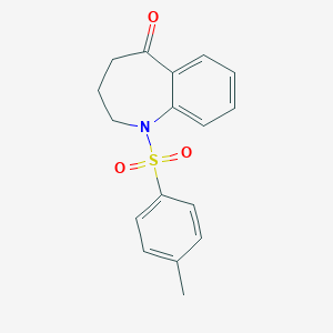 molecular formula C17H17NO3S B058224 1-Tosyl-3,4-dihydro-1H-benzo[b]azepin-5(2H)-one CAS No. 24310-36-9