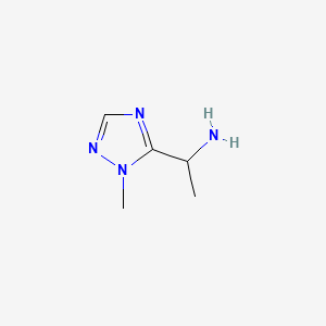 molecular formula C5H10N4 B582248 1-(1-Methyl-1H-1,2,4-triazol-5-yl)ethanamine CAS No. 1210875-52-7