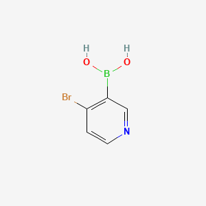 molecular formula C5H5BBrNO2 B582264 4-Bromopyridine-3-boronic acid CAS No. 1256355-39-1
