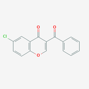 molecular formula C16H9ClO3 B5822658 3-Benzoyl-6-chlorochromen-4-one 