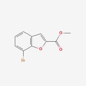 molecular formula C10H7BrO3 B582267 Methyl 7-bromo-1-benzofuran-2-carboxylate CAS No. 1247406-14-9