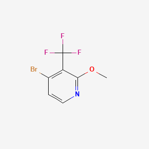 molecular formula C7H5BrF3NO B582268 4-Bromo-2-methoxy-3-(trifluoromethyl)pyridine CAS No. 1211583-64-0