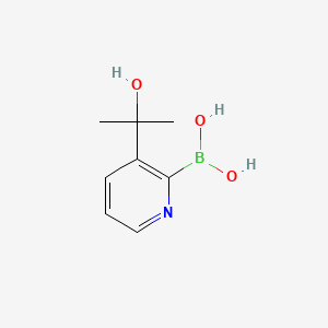 molecular formula C8H12BNO3 B582269 (3-(2-Hydroxypropan-2-yl)pyridin-2-yl)boronic acid CAS No. 1310384-99-6