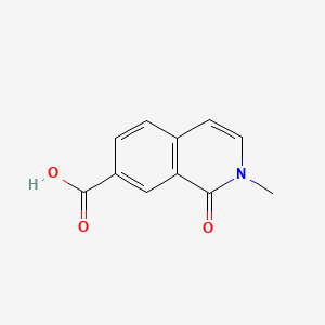 molecular formula C11H9NO3 B582276 1,2-Dihydro-2-methyl-1-oxoisoquinoline-7-carboxylic acid CAS No. 1374651-92-9