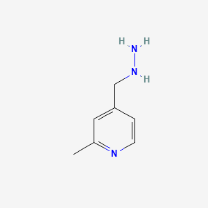 molecular formula C7H11N3 B582278 4-(Hydrazinylmethyl)-2-methylpyridine CAS No. 1223748-30-8