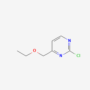 molecular formula C7H9ClN2O B582279 2-Chloro-4-(ethoxymethyl)pyrimidine CAS No. 1289385-59-6