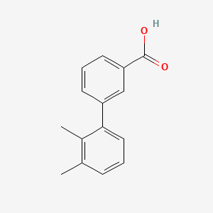 molecular formula C15H14O2 B582283 2',3'-二甲基联苯-3-羧酸 CAS No. 1215206-78-2