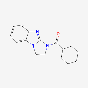 molecular formula C16H19N3O B5822836 cyclohexyl(2,3-dihydro-1H-imidazo[1,2-a]benzimidazol-1-yl)methanone CAS No. 6659-16-1