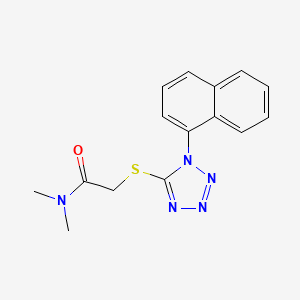 molecular formula C15H15N5OS B5822865 N,N-dimethyl-2-(1-naphthalen-1-yltetrazol-5-yl)sulfanylacetamide 