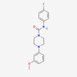 molecular formula C18H20FN3O2 B5822878 N-(4-fluorophenyl)-4-(3-methoxyphenyl)piperazine-1-carboxamide 