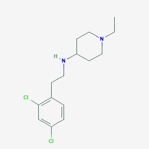 molecular formula C15H22Cl2N2 B5822883 N-[2-(2,4-dichlorophenyl)ethyl]-1-ethylpiperidin-4-amine 