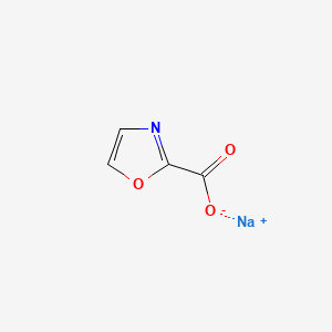 molecular formula C4H2NNaO3 B582291 Sodium oxazole-2-carboxylate CAS No. 1255098-88-4