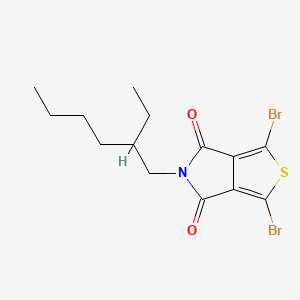 molecular formula C14H17Br2NO2S B582295 1,3-Dibromo-5-(2-ethylhexyl)-4H-thieno[3,4-c]pyrrole-4,6(5H)-dione CAS No. 1231160-83-0