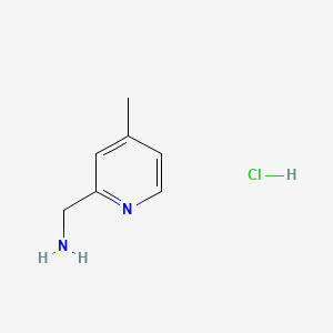 molecular formula C7H11ClN2 B582297 (4-Methylpyridin-2-yl)methanamine hydrochloride CAS No. 1257535-59-3