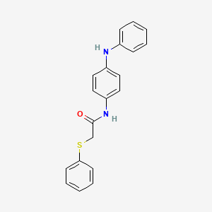molecular formula C20H18N2OS B5823016 N-[4-(phenylamino)phenyl]-2-(phenylsulfanyl)acetamide 