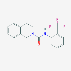 molecular formula C17H15F3N2O B5823055 N-[2-(trifluoromethyl)phenyl]-3,4-dihydroisoquinoline-2(1H)-carboxamide 