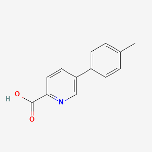 molecular formula C13H11NO2 B582306 5-(对甲苯基)吡啶甲酸 CAS No. 1225956-67-1