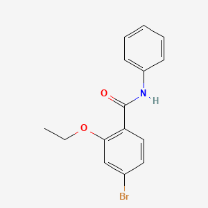 molecular formula C15H14BrNO2 B582309 4-Bromo-2-ethoxy-N-phenylbenzamide CAS No. 1261918-68-6