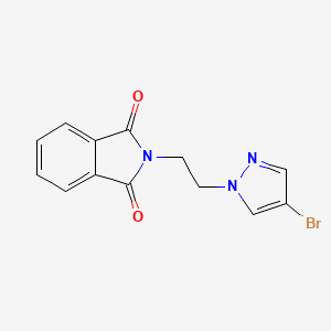 molecular formula C13H10BrN3O2 B582310 N-(2-(4-溴吡唑-1-基)乙基)邻苯二甲酰亚胺 CAS No. 1226808-60-1