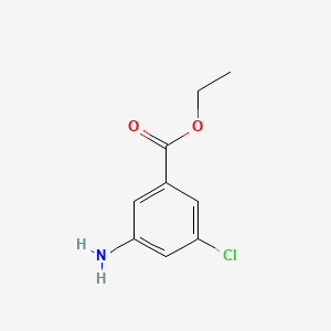 molecular formula C9H10ClNO2 B582318 Ethyl 3-amino-5-chlorobenzoate CAS No. 1261269-01-5