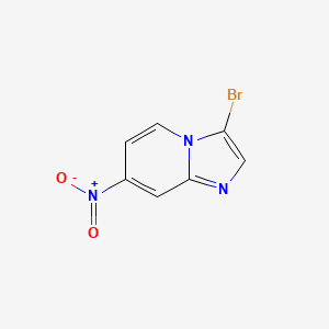 molecular formula C7H4BrN3O2 B582319 3-Bromo-7-nitroimidazo[1,2-A]pyridine CAS No. 1234615-99-6