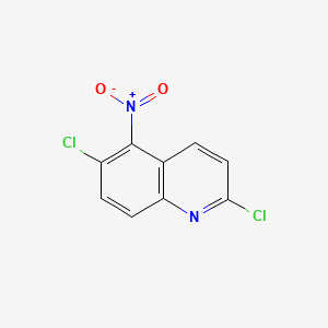molecular formula C9H4Cl2N2O2 B582324 2,6-Dichloro-5-nitroquinoline CAS No. 1209246-34-3