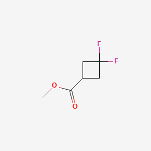 molecular formula C6H8F2O2 B582325 Methyl 3,3-difluorocyclobutane-1-carboxylate CAS No. 1234616-13-7