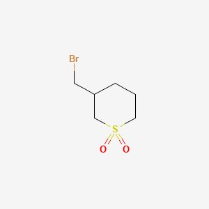 B582327 3-(Bromomethyl)tetrahydro-2h-thiopyran 1,1-dioxide CAS No. 1227465-51-1