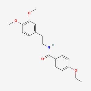 molecular formula C19H23NO4 B5823284 N~1~-(3,4-DIMETHOXYPHENETHYL)-4-ETHOXYBENZAMIDE 